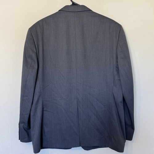 Vintage Double Ralph Ralph Lauren Herren 44 S Wolle Sport Mantel Einfarbig Grau Blazer - Bild 5 von 7
