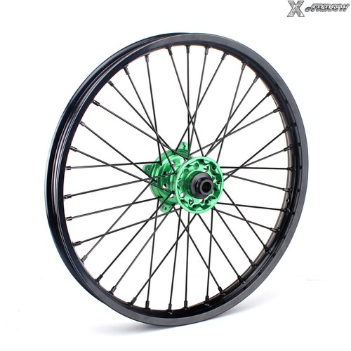 21x1.6 CNC Spoked Front Wheel For Kawasaki KX250F KX450F 06-18 KX125 KX250 19-20