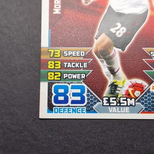 Topps Match Attax Morgan Schneiderlin 430 Away Kit 2015/2016 Manchester United - Picture 10 of 16