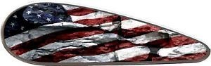 American Flag motorcycle tank vinyl graphic decal set - Picture 6 of 6