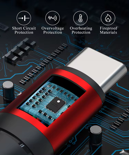 Câble charge rapide USB C transfert de données cordon tressé 1M - Imagen 7 de 11