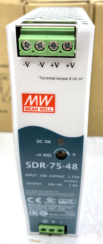 Mean Well Lot of 5 Enclosed Power Supply SDR-75-48 NIB - Picture 2 of 5