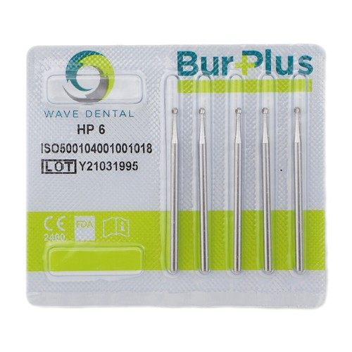 WAVE Dental Carbide Straight Burs Round HP 1/2 4 6 8 2.35mm Low Speed Handpiece - Picture 6 of 78