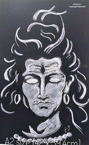 Chalk Art on Black Mounting Board – Available in A2 & A3 Sizes - Picture 3 of 6