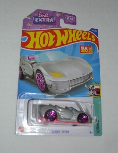 HOT WHEELS 2022 TOONED 5/5 - BARBIE EXTRA GRAY AND PINK - Picture 1 of 6