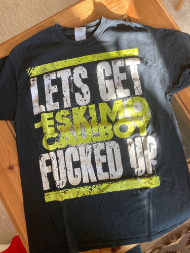 Rares Vintage Eskimo Callboy Shirt Let‘s Get Fucked Up in Größe M