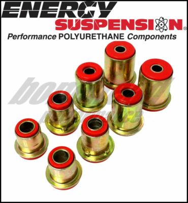 Energy Suspension 3.3180R Control Arm Bushing Set Red For Upper Bushing Front