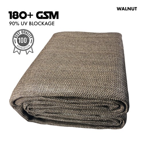 5' tall Balcony Fence Windscreen Privacy Screen Shade Cover Garden Pool Walnut - 第 11/12 張圖片