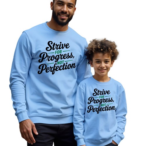 Mens And Kids Strive for Progress Mental Health Awareness Sweatshirt Jumper #MHA - Picture 19 of 29