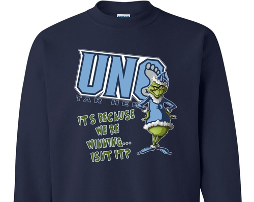 The Grinch - UNC - North Carolina - Tarheels - Unisex - Christmas - Sweatshirt - Picture 28 of 34