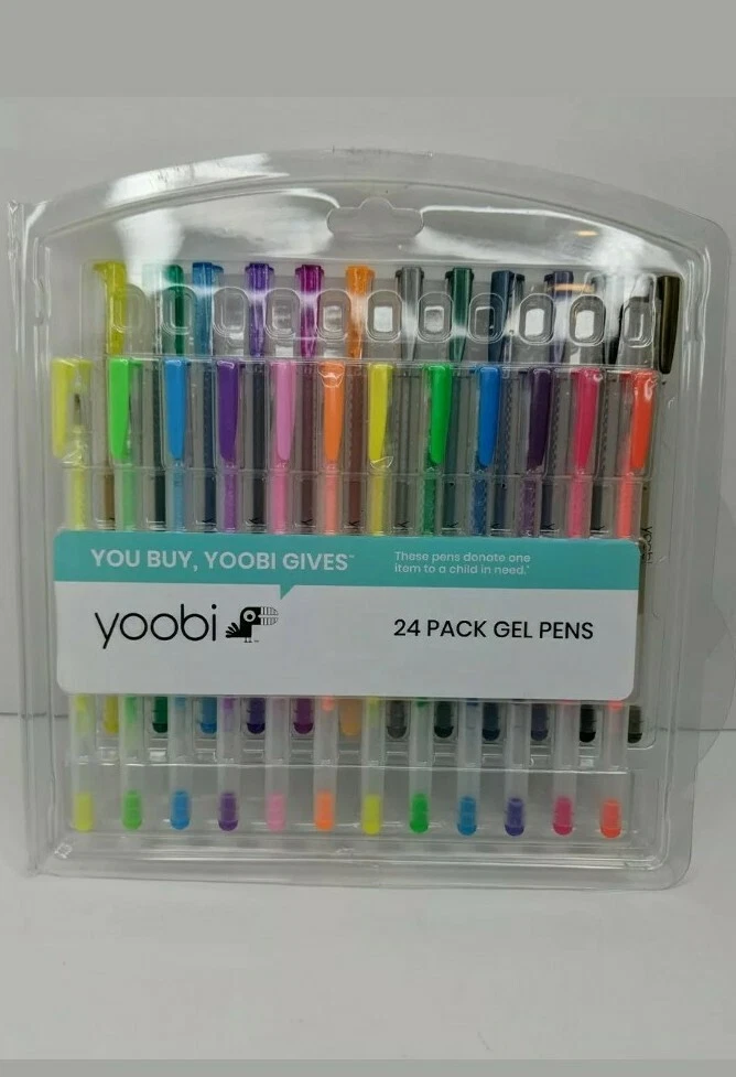 Yoobi Gel Pens 24 Variety Pack ~ New