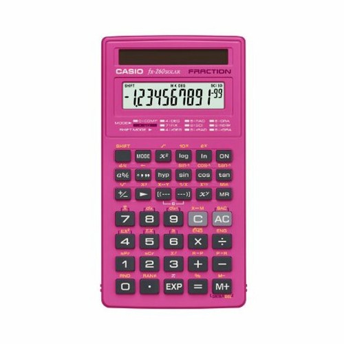 Casio FX-260Solar Scientific Calculator pink (no box) - Picture 1 of 1