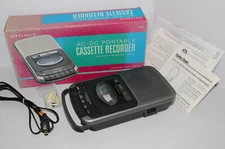 Optimus CTR-109 Portable Cassette Recorder Player - Tested and Working