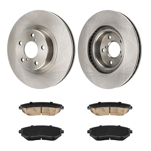 For Subaru Impreza 2002-2011 Legacy 2002-2005 Front Brake Rotors + Ceramic Pads - Picture 9 of 14