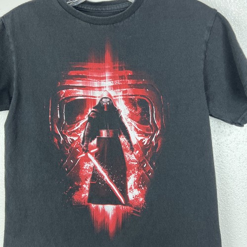 Star Wars Shirt Youth Small Black Short Sleeve Kylo Ren Red Lightsaber Graphic - Picture 6 of 10