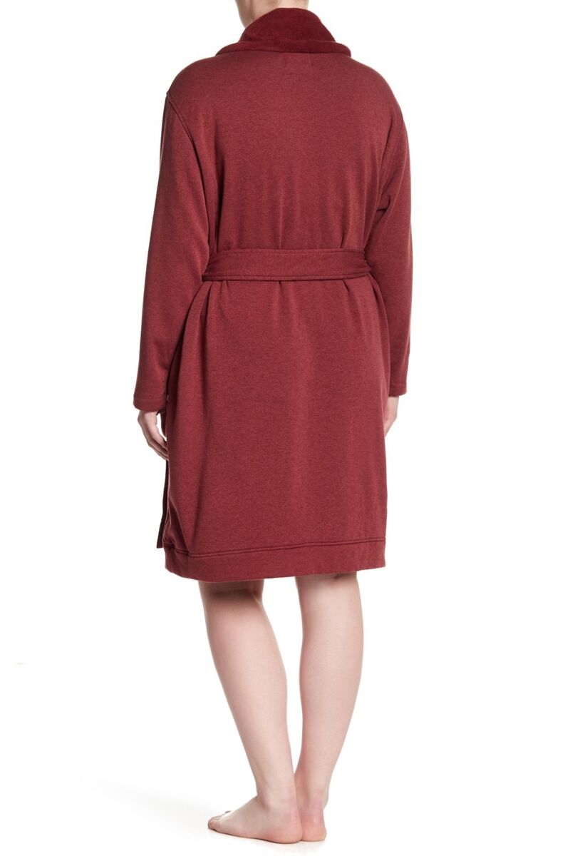 UGG Women s Blanche Robe Plus Size Cream Navy Red Sienna Heather