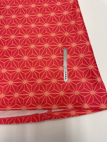 Mizuno Athletic Racerback Tank Top Red & Orange Star Print in Sz: L - Picture 6 of 9