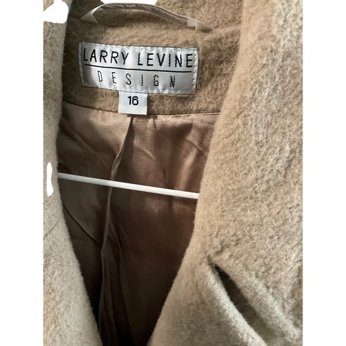 Cappotto donna vintage Larry Levine 100% capelli cammello taglia 16 marrone chiaro - Foto 2 di 4