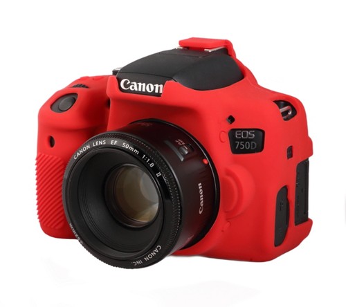 easyCover Armor Protective Skin for Canon EOS Rebel T6i / 750D - (Red) - Picture 2 of 5
