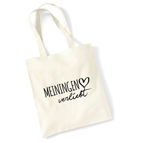 Jutebeutel Meiningen verliebt Tasche Baumwolle Geschenkidee Souvenir Präsent Wic - Picture 9 of 36