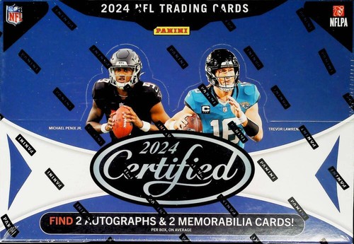 2024 Panini Certified NFL Football Factory Sealed Hobby Box 2 AUTO