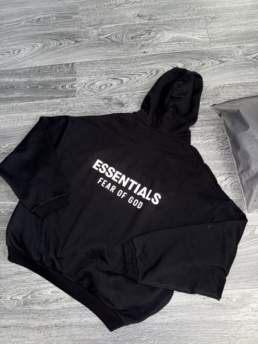 送関込 Fear of God ESSENTIALS ロゴプリント フーディ Fear Of God Essentials FW24 Hoodie Authentic With QR Code To
