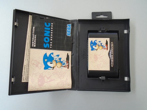 SONIC THE HEDGEHOG SEGA MEGA DRIVE USATO CON MANUALE ORIGINALE - Foto 3 di 11