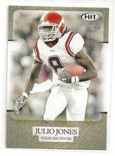 2011 Sage Hit Artistry Julio Jones Gold Parallel Rookie Card . rookie card picture