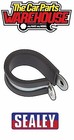 25 X 32mm SEALEY Rubber Lined P-clips P Clips Metal Clamps Retaining Hose Cable
