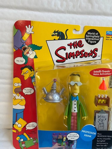 BNIB PLAYMATES INTERACTIVE THE SIMPSONS SERIES 6 PROFESSOR FRINK TOY FIGURE WOS - Picture 4 of 5