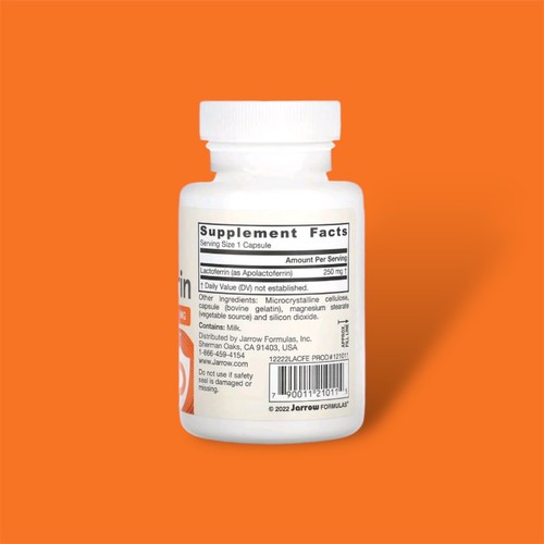 Jarrow Formulas, Lattoferrina, Liofilizzata, 250 mg, 60 capsule - Foto 2 di 2