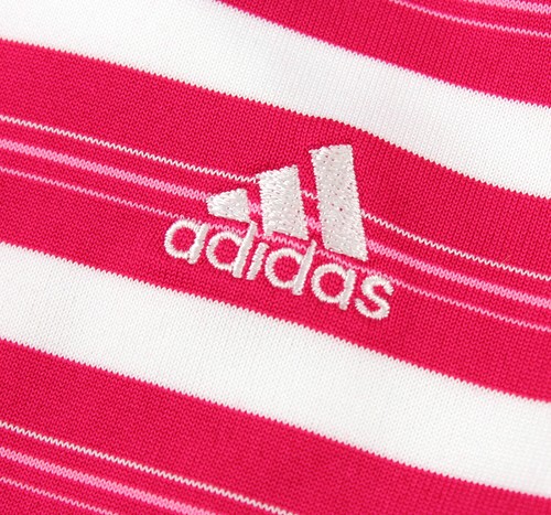 Adidas Women's ClimaLite Golf Stripe Polo Shirt Top, Color Options - Picture 6 of 16