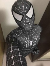 Black Venom Spider-Man Jumpsuit Spiderman Cosplay Costume Halloween Adult Kids