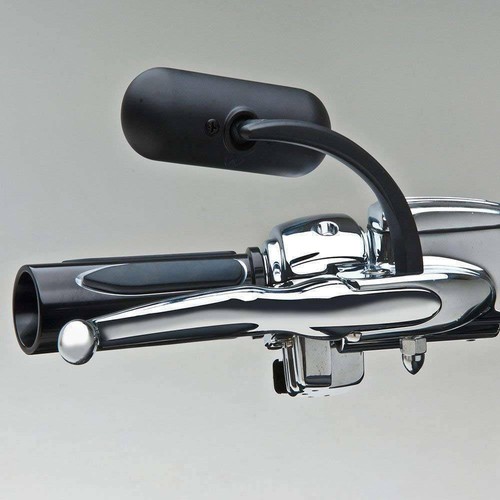 Motorcycle Mini Oval Side Mirrors Fit For Harley Street Glide Softail Road King. - Foto 5 di 12