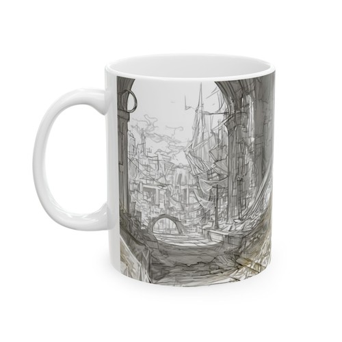 Fantasy Art Ceramic Mug, Coffee Cup for Art Lovers, Unique Gift Idea, Home [...] - Picture 5 of 18