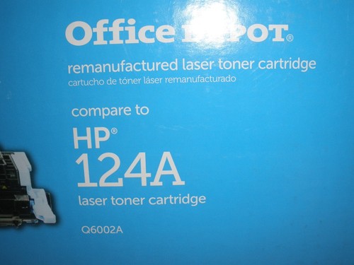 HP Laserjet 124A Q6002A Kaseta z żółtym tonerem Drukarka Atrament Biuro Magazyn Nowy - Zdjęcie 2 z 2