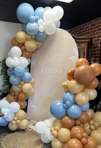 Baby shower Backdrop Cielito Lindo Mexican Theme Beige EUC