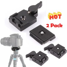 2 Quick Release Clamp Adapter Plate for Manfrotto 200PL-14 323 RC2 Tripod Z8B8