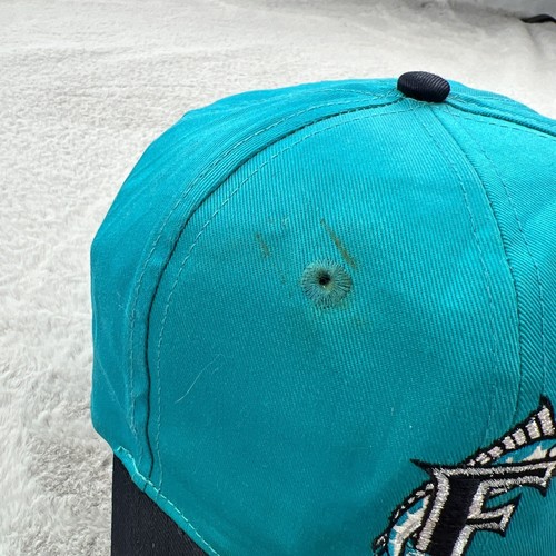 Vtg Florida Marlins Hat Cap Mens Blue Snapback 90s Twin Enterprise Sports Team - Picture 5 of 21