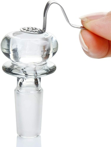 Cucchiaio 15mm Pipa Fumo Schermi Garze Acciaio Conico Ciotola Metallo Ottone Acciaio - Foto 3 di 4