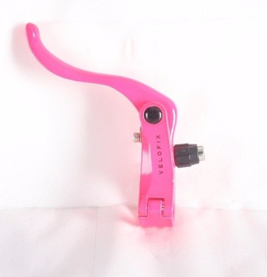 Pair Cycle Cross Fixie Urban Brake Lever 22.2mm Aluminum Road Bike Fixed Pink