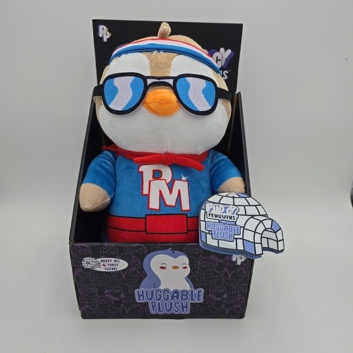 PUDGY PINGUINS Pudgy Man Superheld rotes Cape PLÜSCHTIER Plüschtier 12 Zoll mit einlösbarem Code - Bild 1 von 6