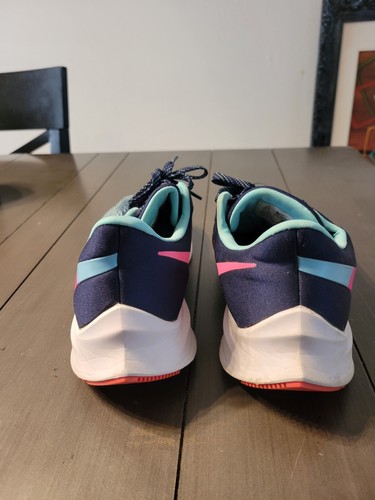 Womens Size 9.5 - Nike Zoom Winflo 6 Midnight Navy Pink Blast - Picture 3 of 6