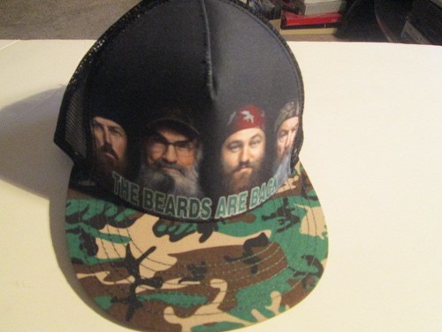 Men's Duck Dynasty Cap New with Tags One size Black  and camo w/ pics