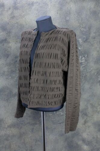 Womens Oska Long Sleeve Lightweight Knit Jacket Brown Cardigan Size 1 DE 38 UK10 - Picture 12 of 12