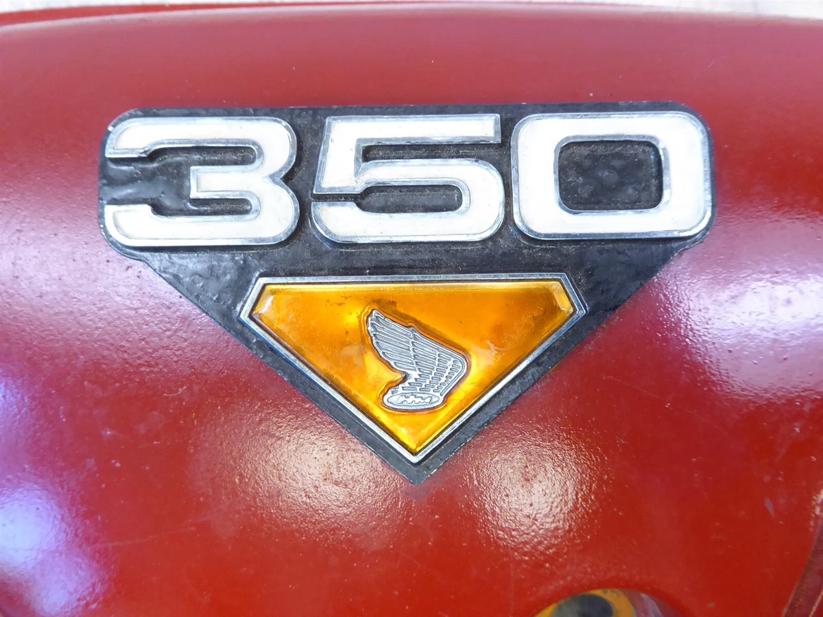 1972 Honda CB350 K4 H1253 2 red right side cover panel with
