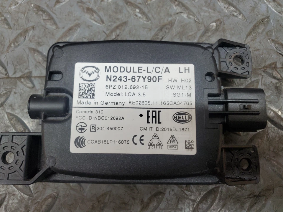 Módulo de control informático fuente de alimentación MAZDA MX-5 MIATA 2016-2021 D10A-675Z0-A #80 Foto 3 de 4