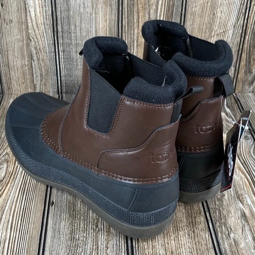 Totes Boots Mens Size 10 Puffin Brown Waterproof Insulated Winter Boots NIB NEW - Picture 5 of 8