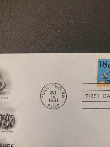 US FDC # 1937 - 1938 Battles Of Virginia Capes And Yorktown 1981. - Picture 9 of 9