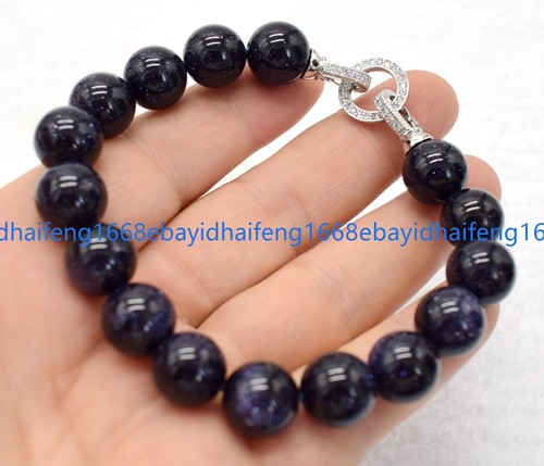 Neu 8/10/12/14mm Natürliche Mehrfarbiger Rund Edelstein Perlen Armband 7.5" - Bild 13 von 17